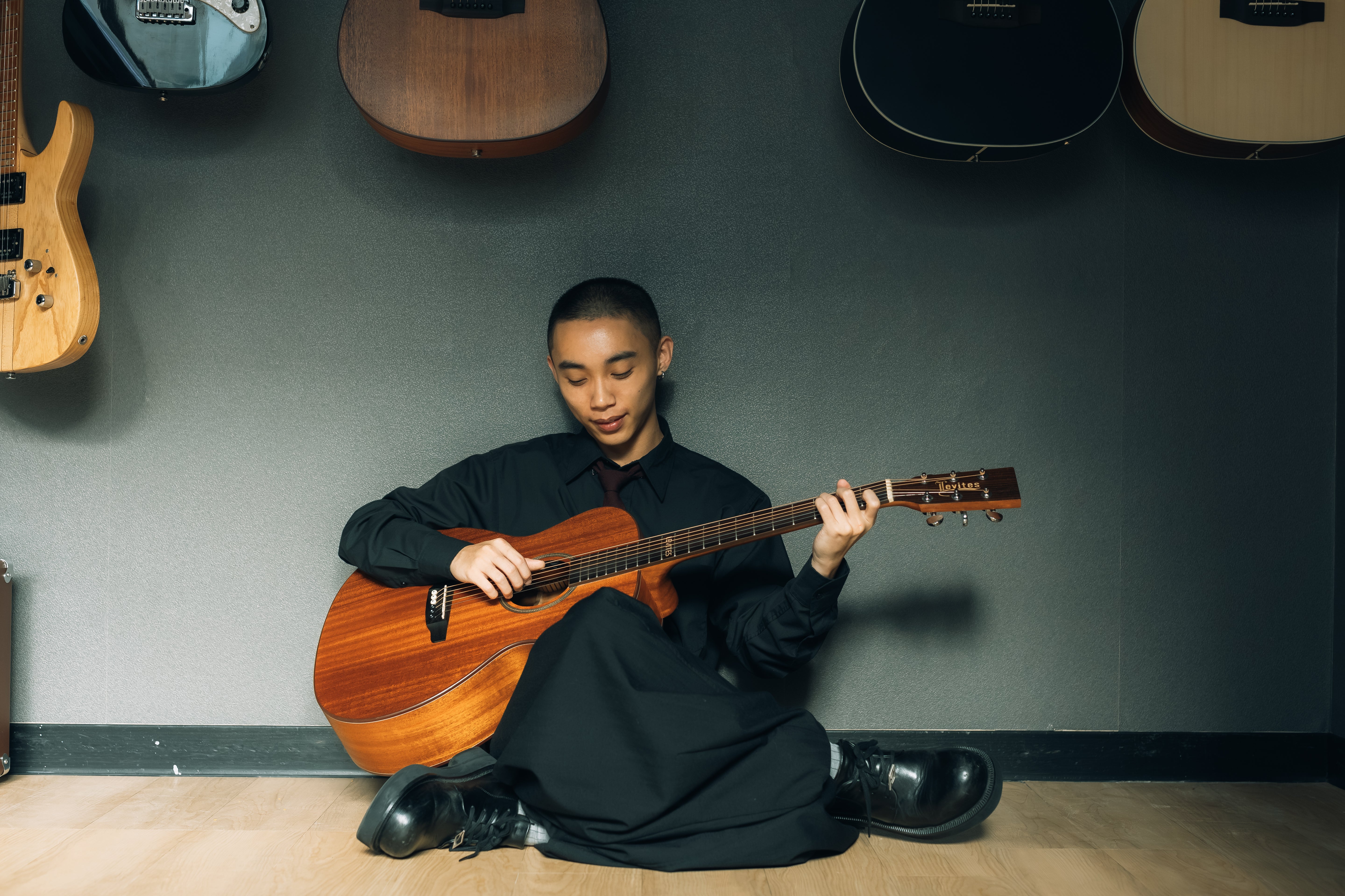 Levites木吉他-原木色